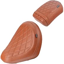 Motorcycle Front Rider Solo Saddle Rear Passenger Seat for Rebel CMX 1100 2021-2026 Pressure Relief Soft Pillion Cushion Pad, Black Front & Rear - Brown-B