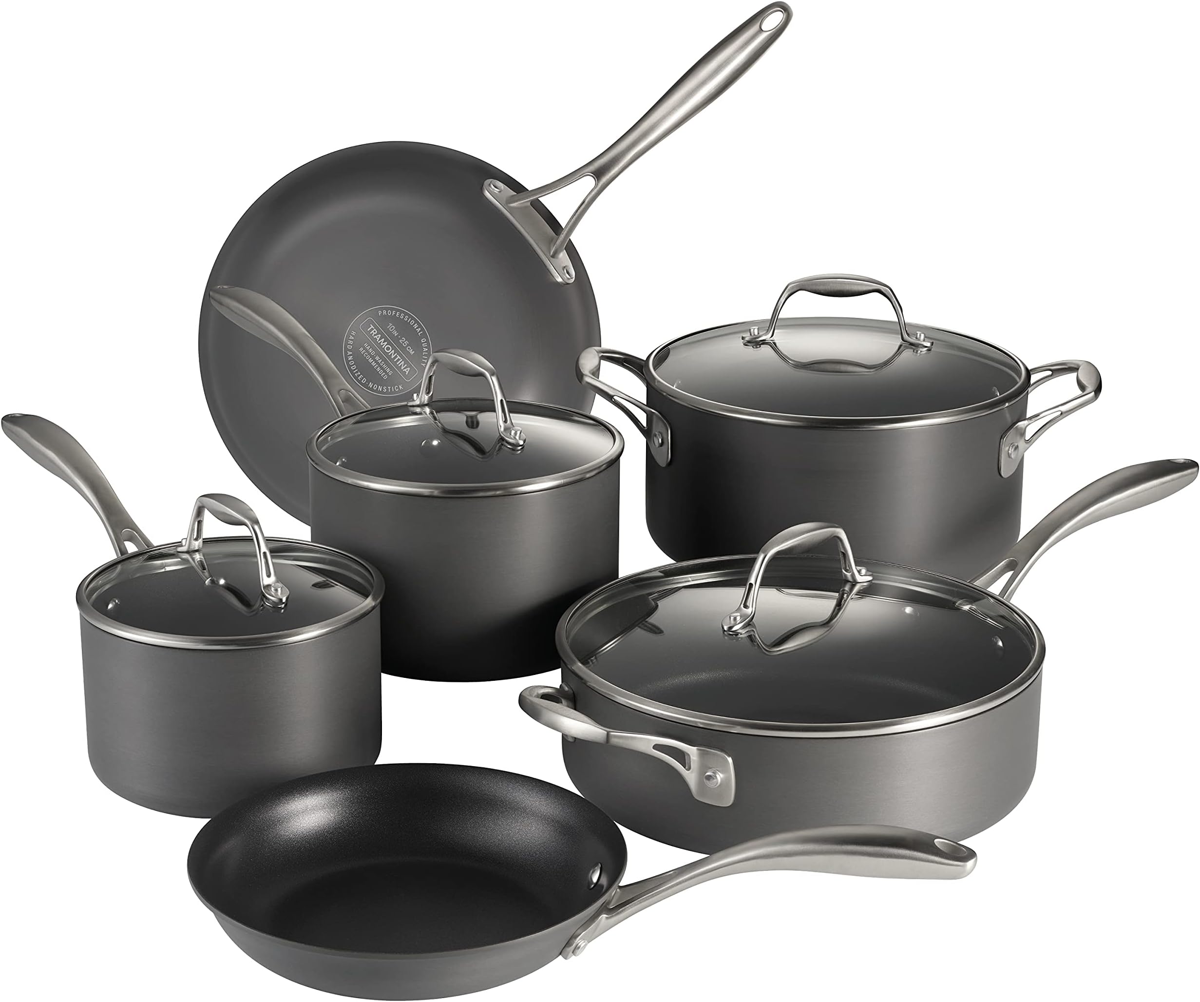 TramontinaCookware Set Hard Anodized 10-Piece, 80123/006DS