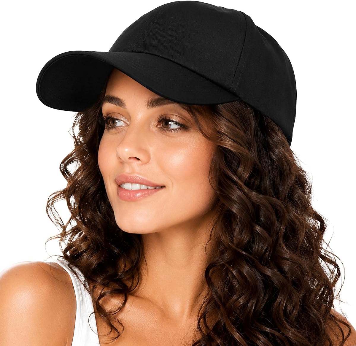 Lvaiz Womens Satin Lined Baseball Cap Washed Cotton Adjustable Dad Hat | Smooth Silk Lining, Unstructured Fit, Washed Cotton, Adjustable Closure, Vintage Style