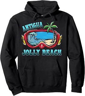 Jolly Beach , Antigua Vacation Beach Pullover Hoodie