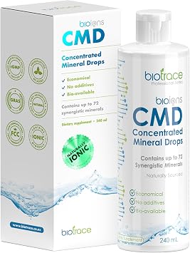 BioTrace البحر الميت أثر قطرات معدنية | 72+ المعادن أثر المركزة، المغنيسيوم السائل الأيوني، كلوريد، البوتاسيوم | منخفض الصوديوم | الطاقة، الشوارد، ترطيب | 96 يوم العرض، 8 fl oz حزمة من 1