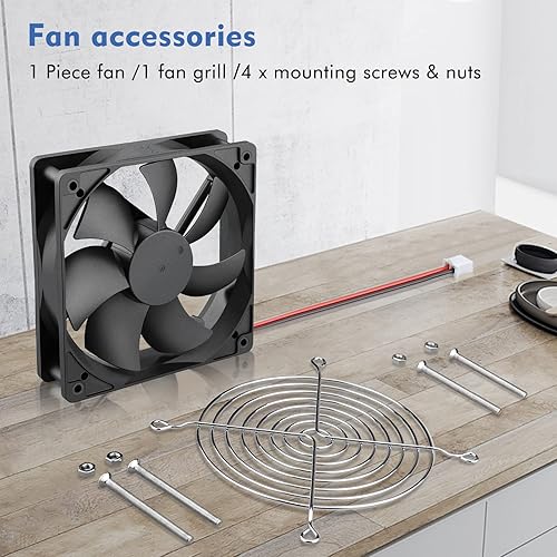 Miniatura 7 de Wathai 4.724x4.724x0.984 in 4.724 in 24v caso ventilador PC refrigeración DC sin escobillas motor ventilador alto flujo de aire