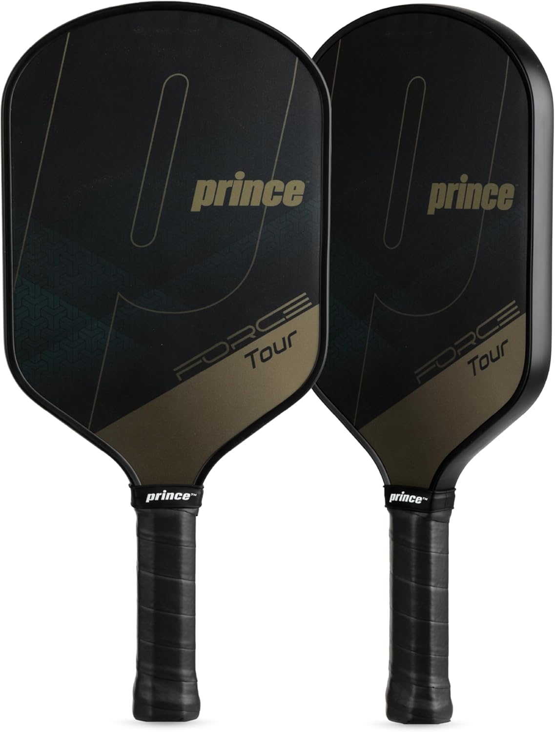 Prince - Force Tour Pro Pickleball Paddle, Lightweight High-Performance Paddle with Textured Surface for Power, Spin & Control, Golden