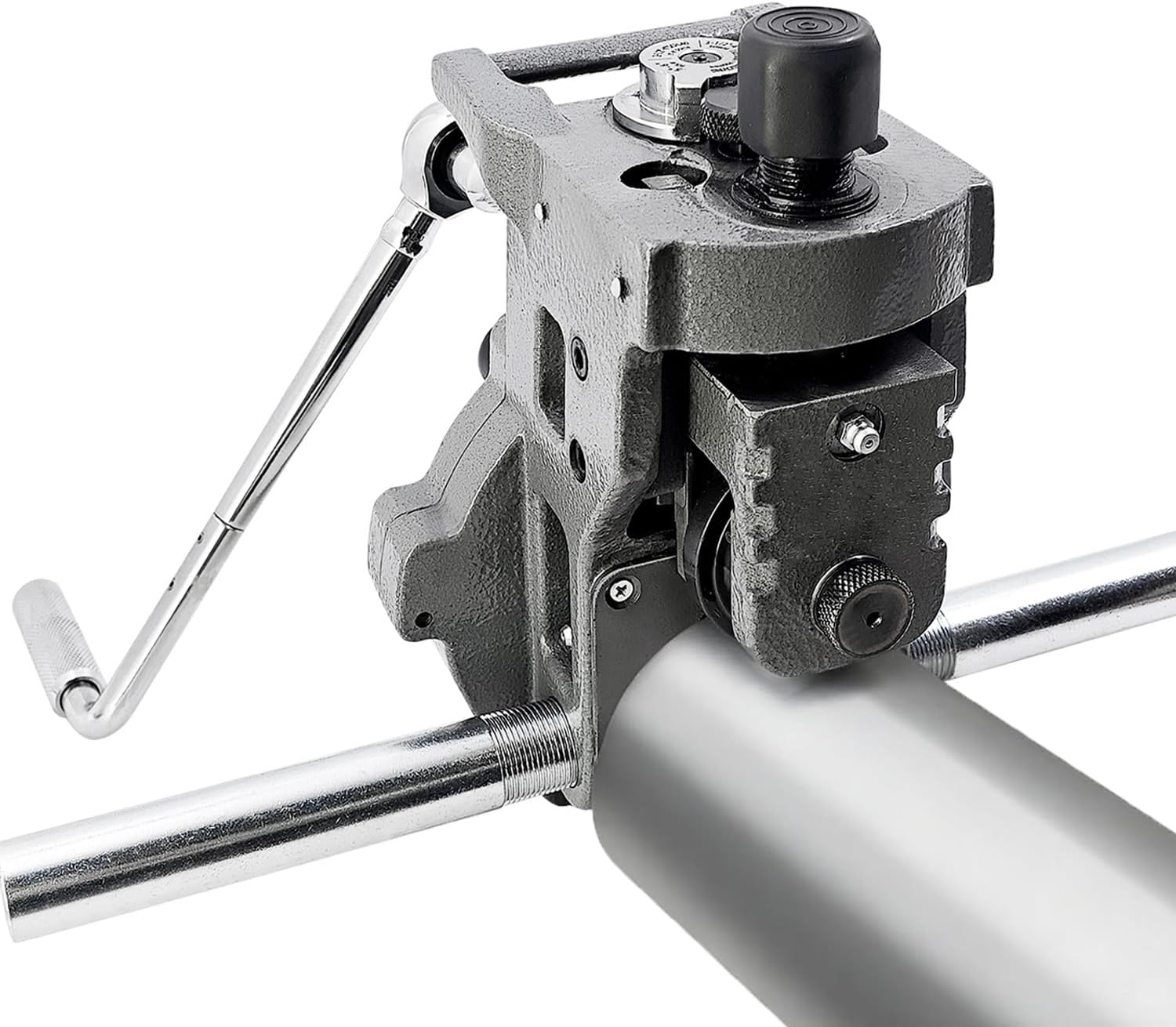 25638 Model 975 2-in-1 Roll Grooving Machine 1-1/4" to 6" Pipe Capacity | for Manual Power Drive Mount Heavy-Duty Roll Groover, Used for Steel, Aluminum, PVC Pipe