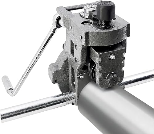 25638 Model 975 2-in-1 Roll Grooving Machine 1-1/4" to 6" Pipe Capacity | for Manual Power Drive Mount Heavy-Duty Roll Groover, Used for Steel, Aluminum, PVC Pipe