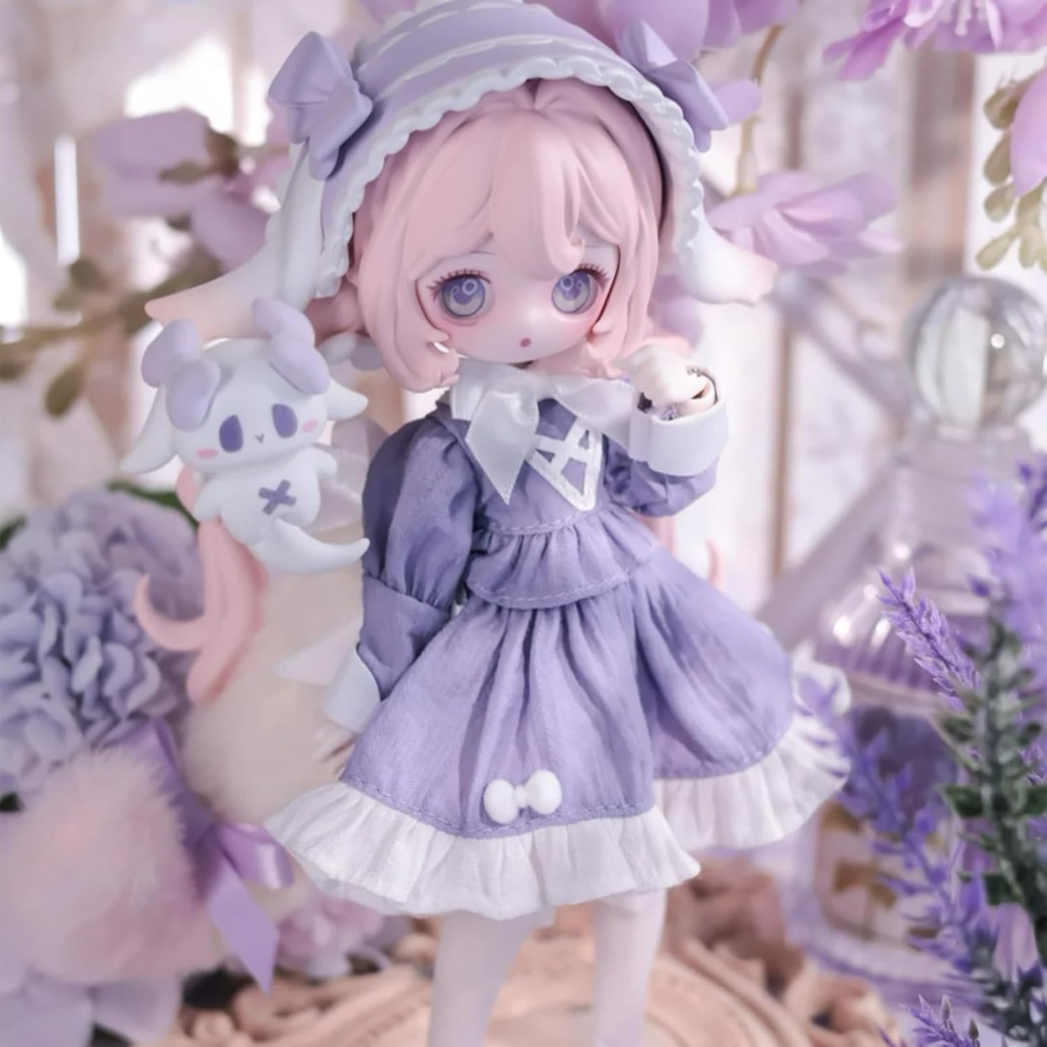 CALEMBOU BJD Blind Box, 1/12 Cute The Lulu Elf Story Series Ball Jointed Blind Box, 8 Inches Dress up Doll with Joints, Collectable Action Figure for Birthday Gifts