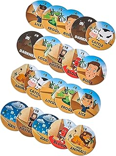 Rite Lite Passover Tablescatters Plagues 20 Pack - Jewish Holiday Table Decorations Scatter Party Favors for Pesach Decor Confetti Style Centerpiece Fillers Decorative Home Gifts (TYPPN-DECO-2)
