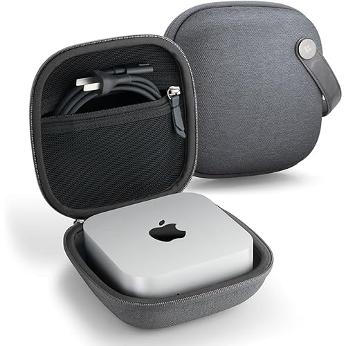 Spigen Klasden Pouch Designed for Mac mini M4 M4 Pro (2024) Portable Travel Case Pouch Storage - Charcoal Gray