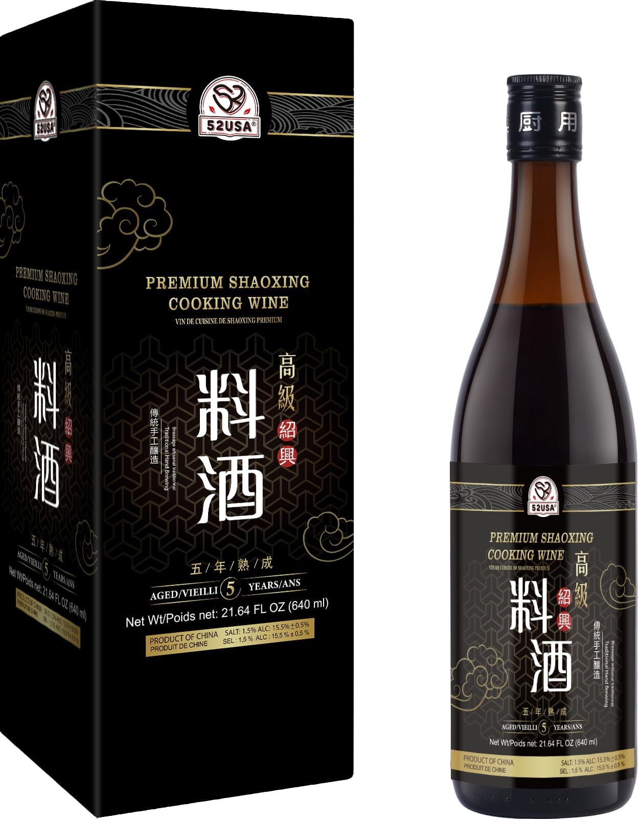 52USA Premium Shaoxing Cooking Wine