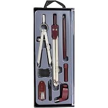 Liquidraw Technical Drawing Professional Set - 8 Piece | Includes Metal Compass With Spring Bow Head Dividers | Ideal Maths Drafting, Geometry Tools for School, Engineering, Architecture & Woodworking