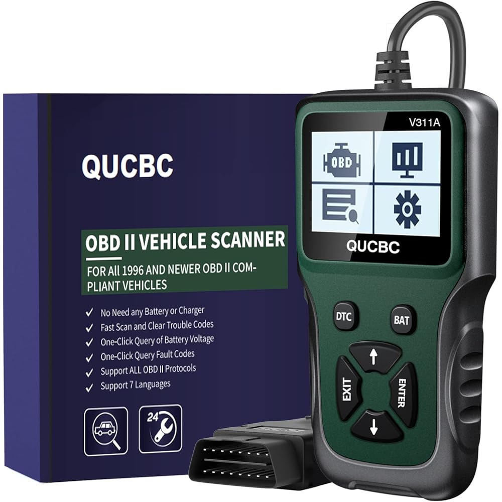 9/mo Finance OBD2 Scanner Diagnostic Code Reader, QUCBC Check Engine