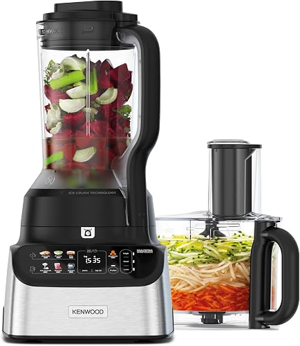 Kenwood MultiPro OneTouch FDM73.850SS Robot de cuisine compact et mixeur sur pied, 12 accessoires, 6 programmes automatiques, vitesse variable et fonction pulsation, balance intégrée, 1000 W, couleur - 4