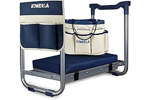 K5 Foldable Garden Kneeler Seat Heavy Duty (Detachable Cloud Kneeler Pad)