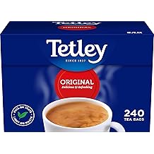 Tetley Original Black Tea Bags - Full Flavoured British Brew - Perfect for Breakfast or Anytime - Rainforest Alliance Certified - 240 Teabags 1 Pack