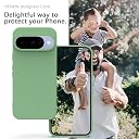 YATWIN Silicone Back Case for Google Pixel 10/10 Pro, Soft-Touch, Shockproof Phone Back Cover for Google Pixel 10/10 Pro - Mint Green gallery image