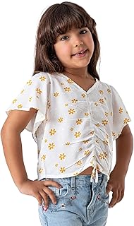 بلوزة مشجرة للبنات الصغيرات من نينوس