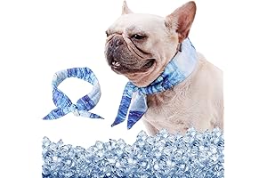 Dog Cooling Scarf: Self Cooling Bandana, Instant Cooling Dog Bandana, Keeps Your Dog Cool