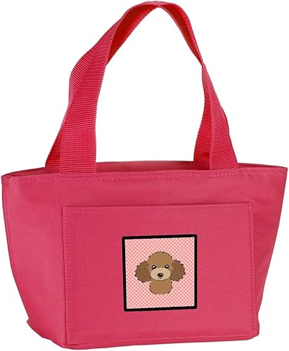 Caroline's Treasures BB1256PK-8808 - Lonchera con aislamiento térmico para mujeres y hombres, reutilizable, grande, color rosa