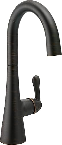 Miniatura 3 de Delta Faucet Grifo de barra cromado, grifo de fregadero de barra cromada, grifo de barra húmeda de un solo agujero, grifo de fregadero de