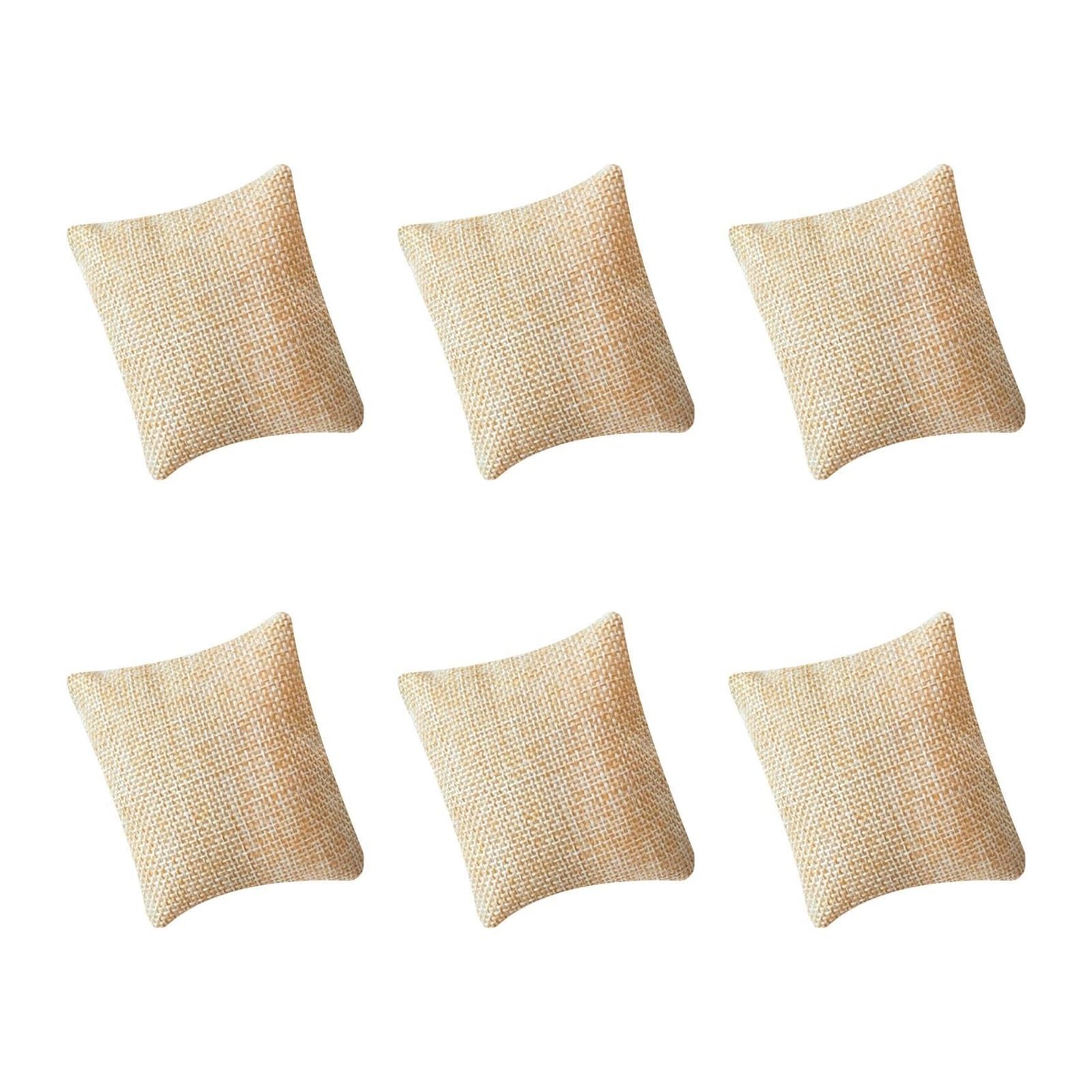 12Pcs Watch Pillows Jewelry Display, Showcase Compact Lightweight Bracelet Cushion Storage for Watch(Beige)