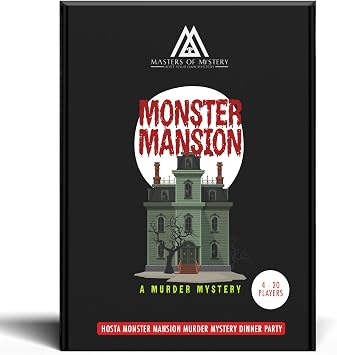 Masters of Mystery Monster Mansion Murder Mystery Dinner Party Game Spooky Haunted Whodunnit Party Game for Adults 420 Players