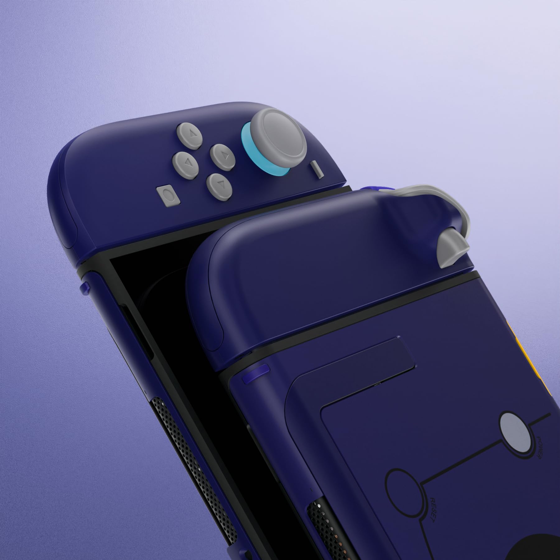 eXtremeRate DIY-Ersatz Full Gehäuse & Tasten für Nintendo Switch 2 Konsole, Deluxe Version Custom Faceplate/Rückplatte/Joy Con Shell Set