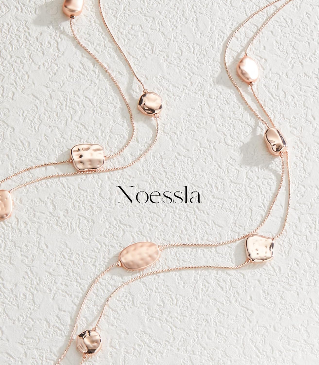 Noessla Long Gold Necklace for Women Long Beaded Chain Necklace Costume Jewelry Gifts for Women Trendy - Image 2