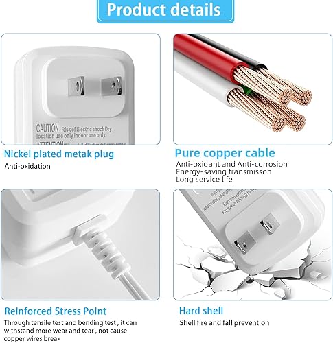 Miniatura 5 de TKDY Cargador de 5V 1.5A 1A Fuente de alimentación de 5 voltios CC con USB tipo C y puerto micro USB, apto para DC 5 V 0.1A-1.5A 5Vdc Kindle Tablet