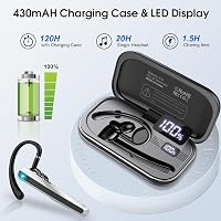 Căști wireless Atheewon Bluetooth 5.3 cu microfon cu anulare a zgomotului, 120 de ore de autonomie în convorbire, funcție hands-free 4