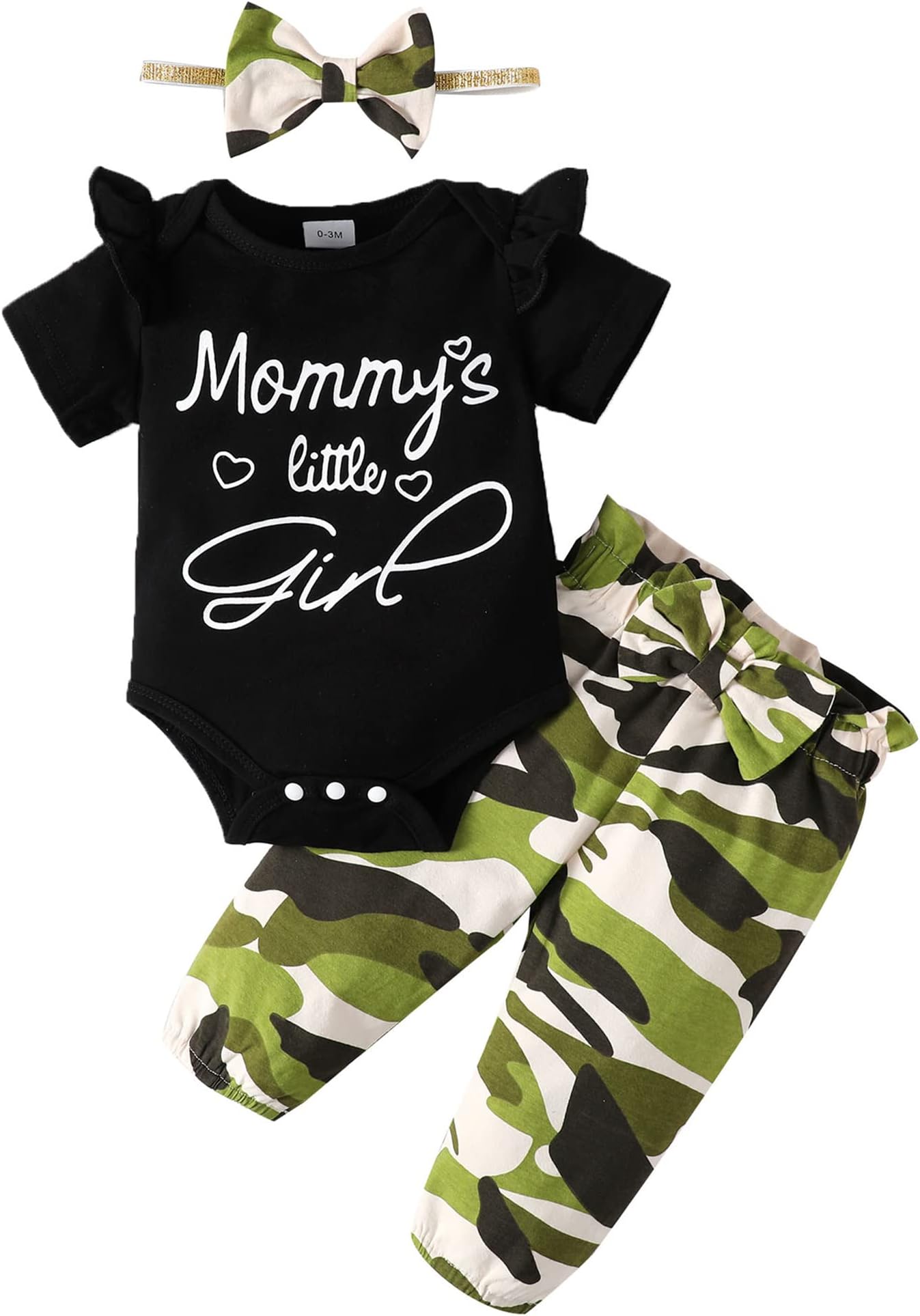 Baby Girl Outfit Newborn Clothes Infant Ruffle Sleeve Romper Top Floral Pants Set Baby Girl Summer Clothes