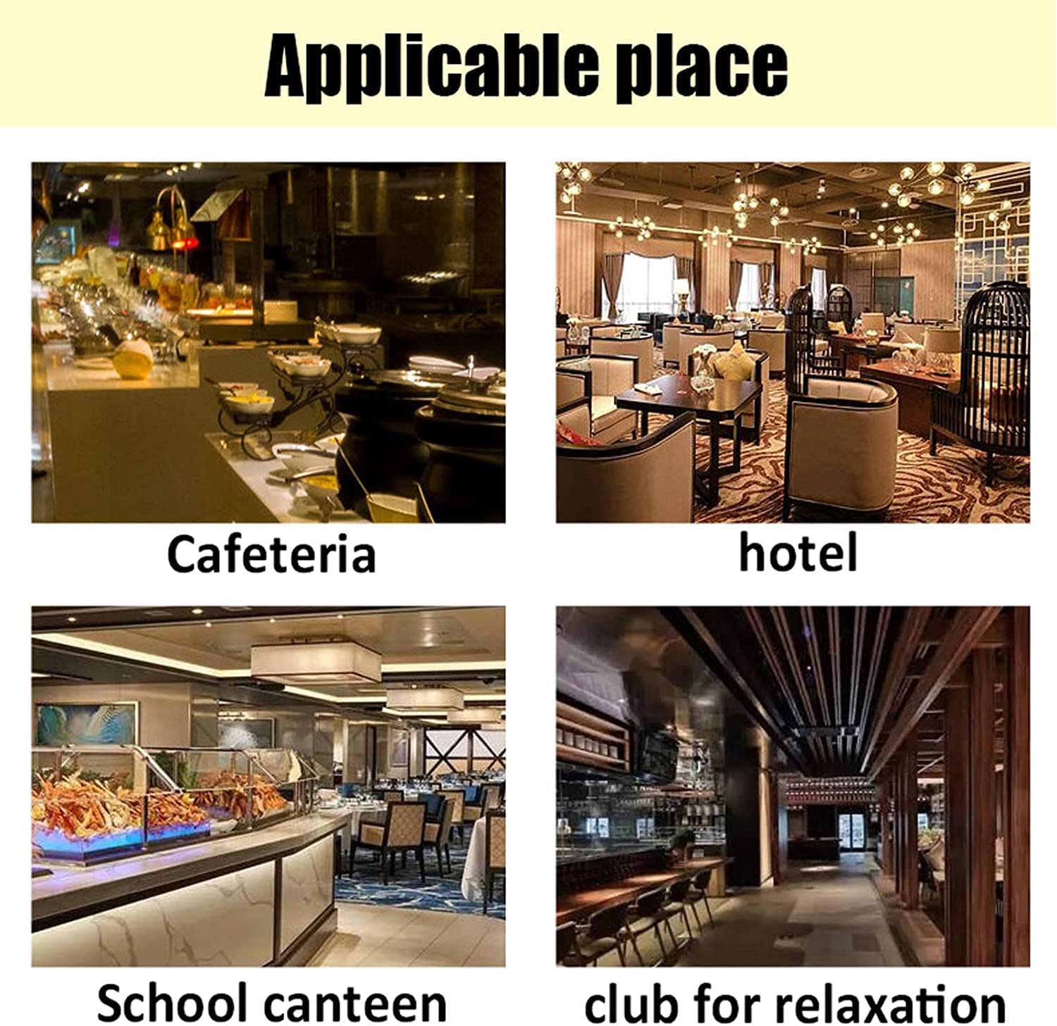 Lampada Scaldavivande Professionale, Lampada Riscaldante a Sospensione per Alimenti Commerciale Scaldavivande per Bancone Espositore da Cucina per Ristorante a Buffet E Tavolo Portapiatti