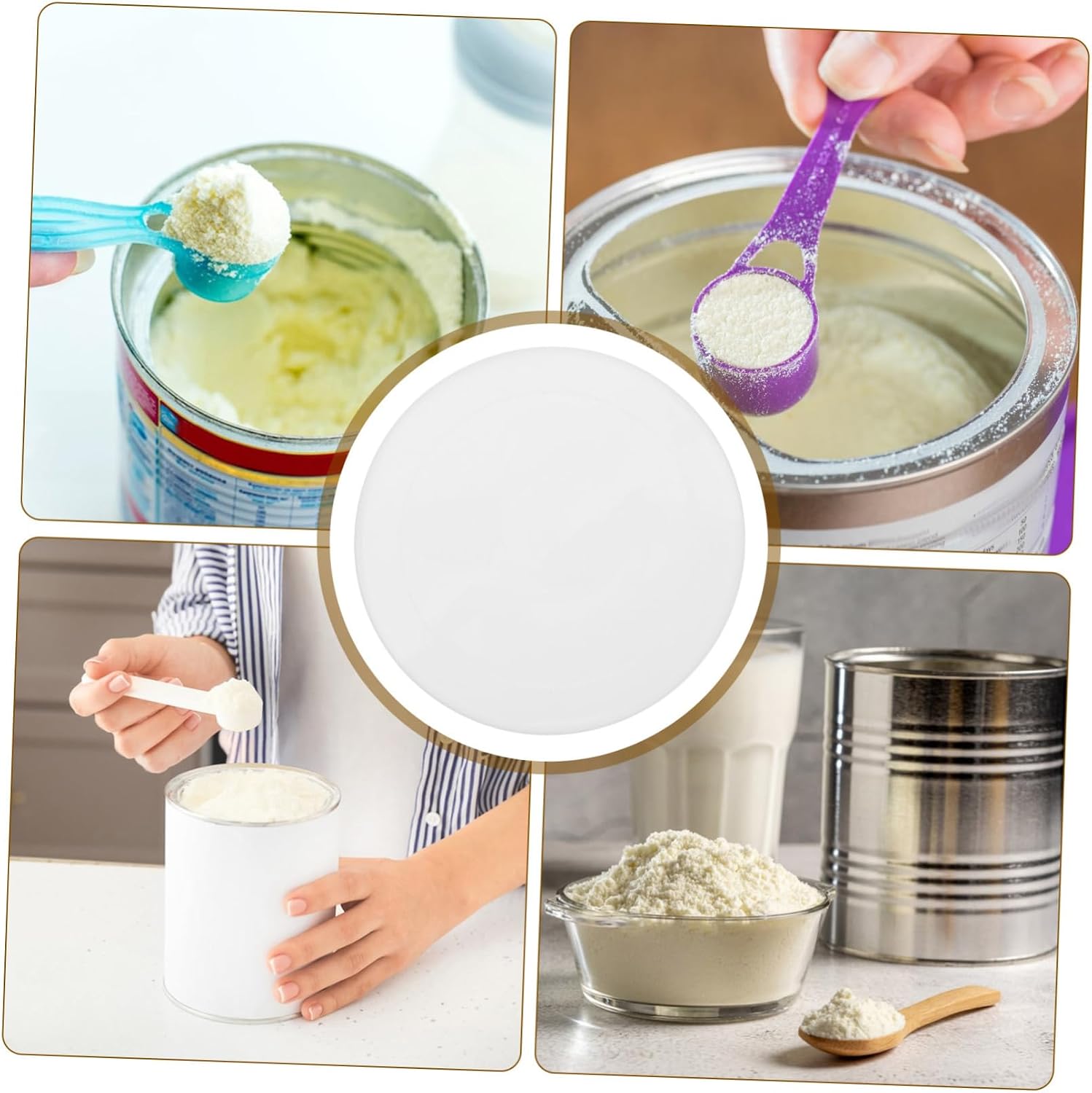 10pcs Airtight Round Can Lids Food Storage Container Covers for Milk Powder Snacks Candy Fit Tight Seal Prolong Freshness Reduce Spoilage