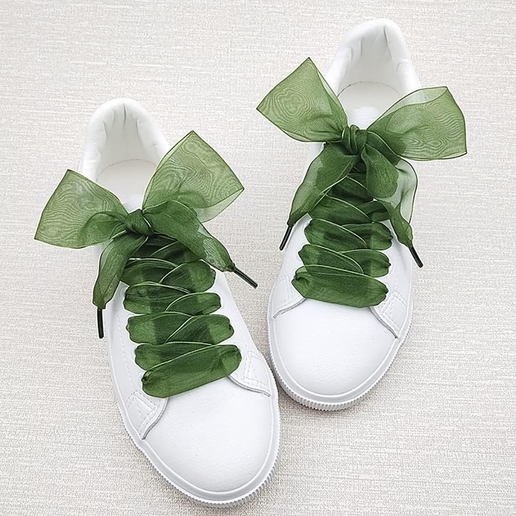 cordones elásticos para zapatos Cordones for zapatos, 4 cm de ancho extra, hilo de organza for nieve, translúcido, , adecuado for zapatos blancos pequeños, zapatos casuales, zapatos de cuero, zapatos