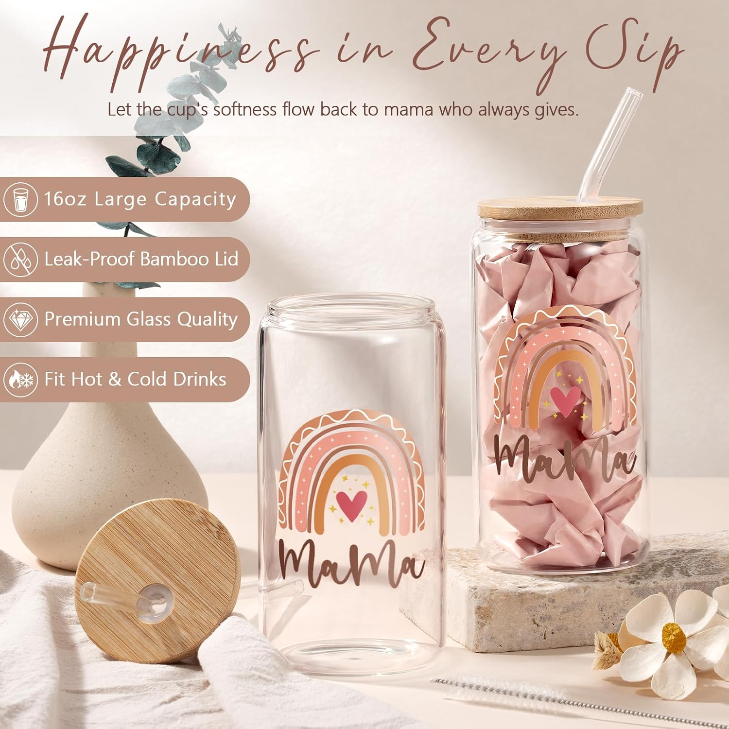 New Mom Gifts for Women, Postpartum Gifts for New Mom Care Package, After Birth Essentials for Moms To Be Pregnancy Gift Baskets for Expecting Pregnant First Time Moms, Gender Reveal Gift Push Present