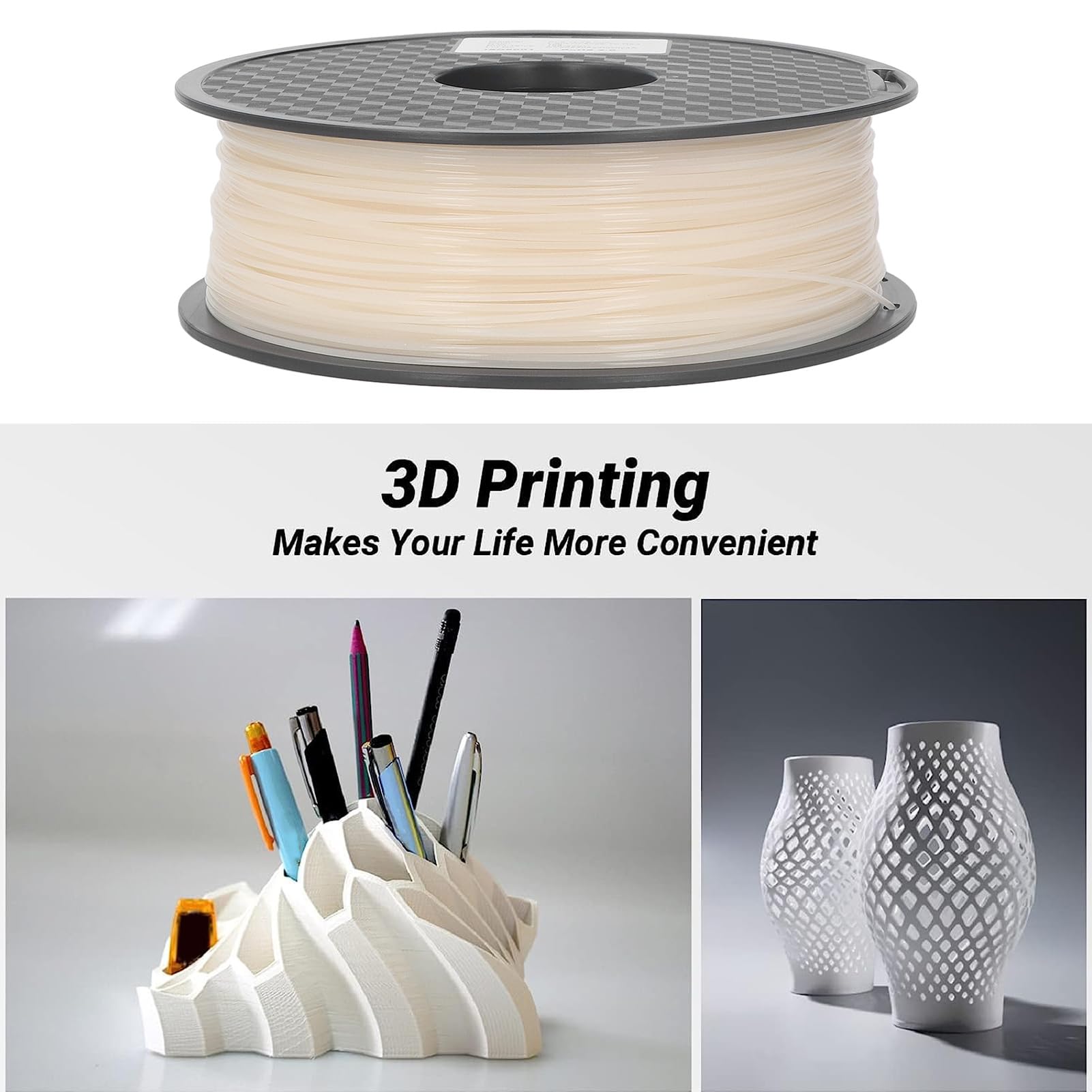 Filament do drukarki 3D 1,75 mm fotochromowy czerwony starannie nawinięty filament PLA materiały eksploatacyjne do drukowania 3D