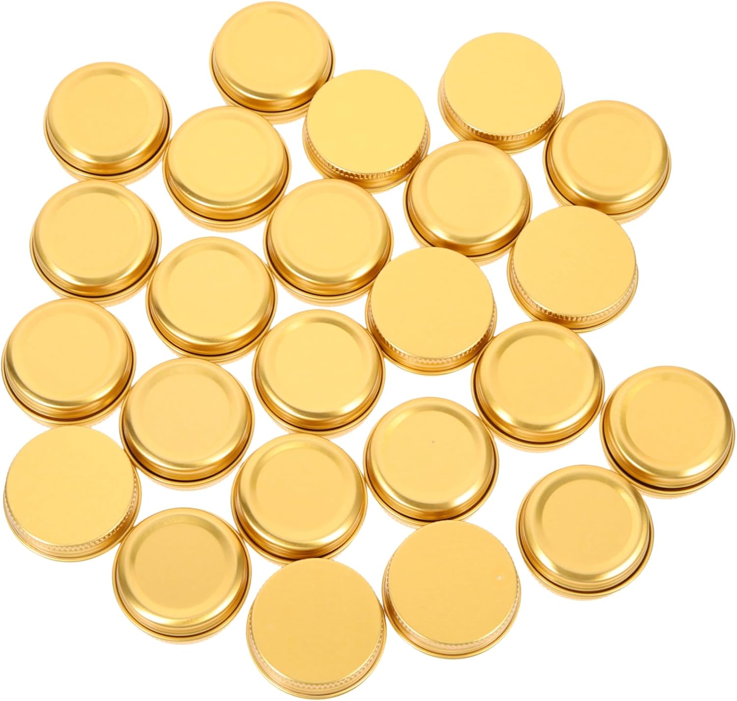 72pcs Aluminum Round Tins Screw Lids Storage Containers for Crafts Candles and Cosmetics Leak Reusable Metal Jars for Party Favors and Organizing