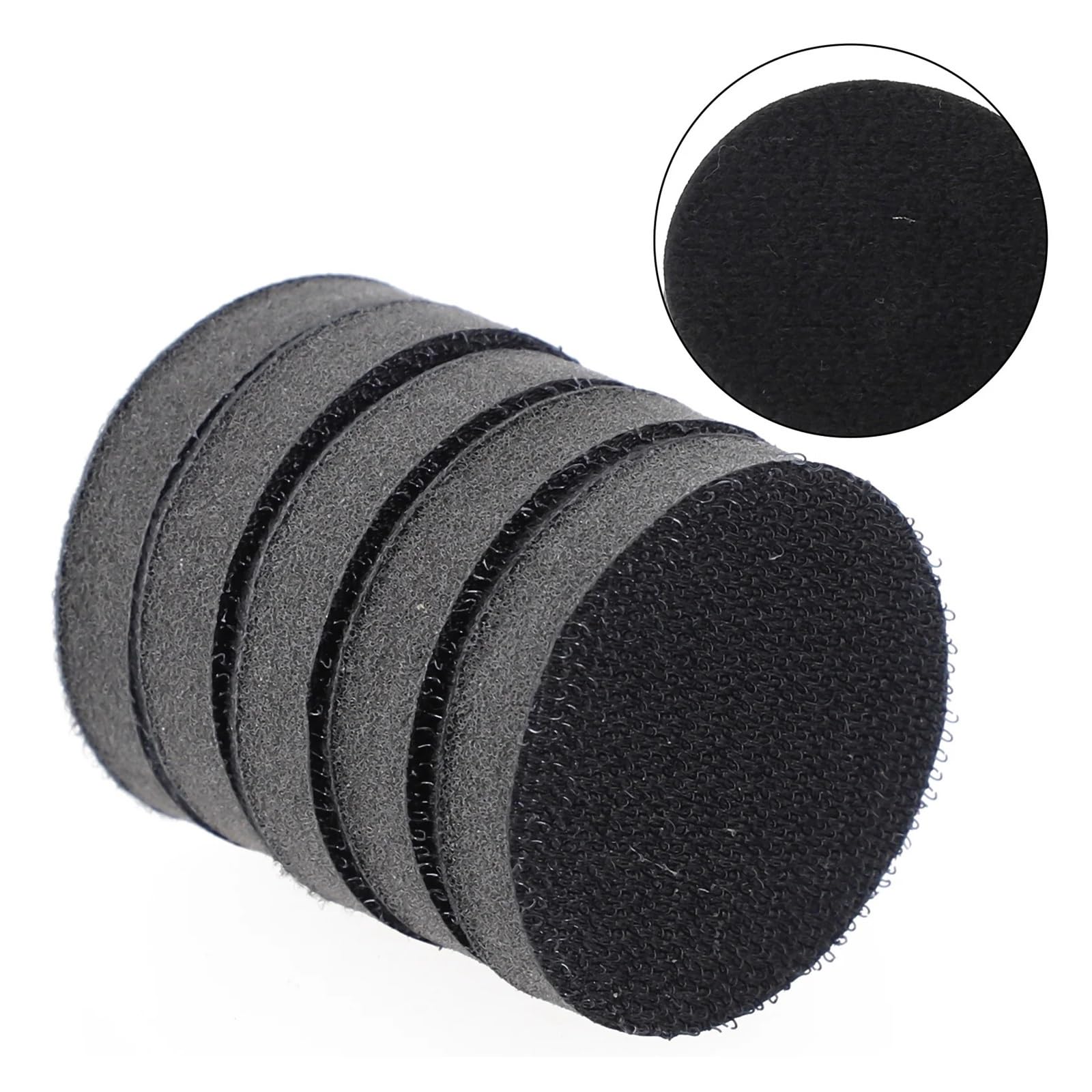 Rueda de pulido para amoladora de banco, 5 unidades de almohadillas interfaz esponja suave 50 mm y 75 con gancho bucle plato soporte for lijadora, pulidora disco lijado(5pcs 50mm)