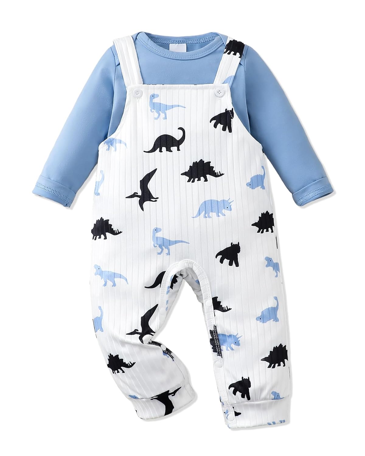 NZRVAWS Newborn Baby Boy Clothes Outfits Infant Stripe Animal Romper Cute Denim Jeans Jumpsuit Overalls 0-18 Months