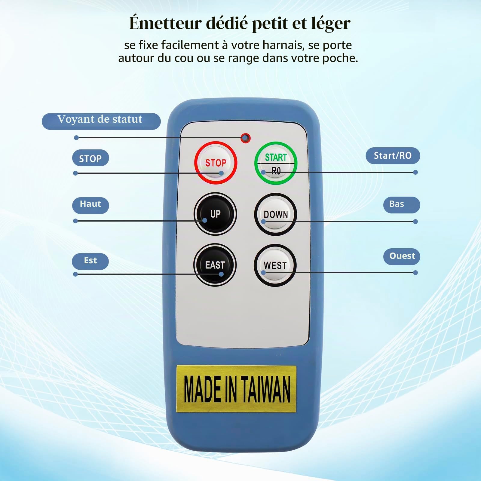 Mini Télécommande sans fil pour pont roulant grue pour industriel 4 canaux boutons 220V électrique Treuil Remorque à benne basculante radio 2 émetteurs et récepteur Saga-L6