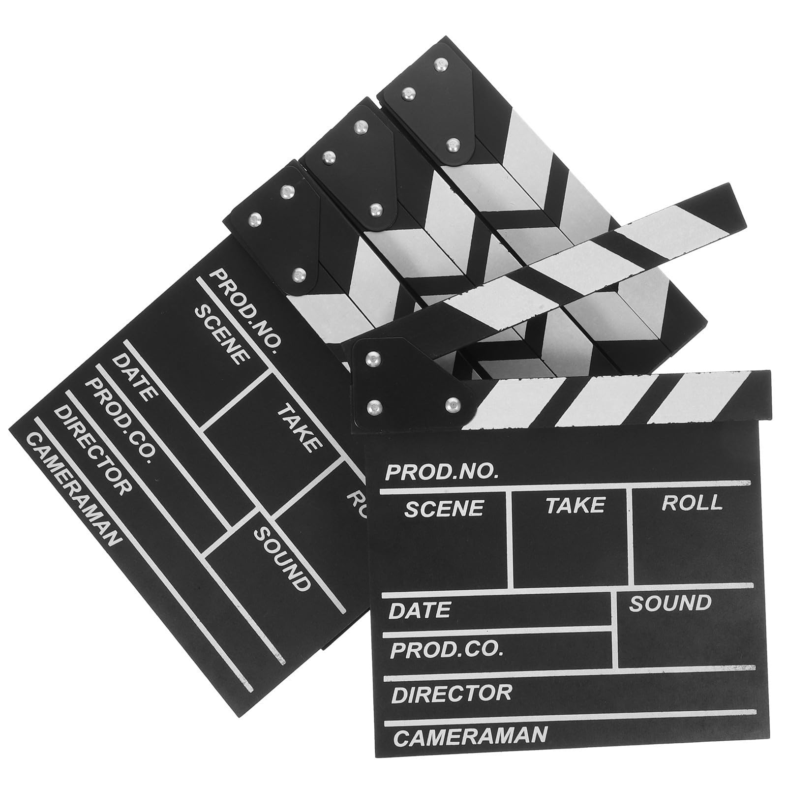Claqueta de cine con golpe seco para una sincronización de audio fácil en grabaciones
