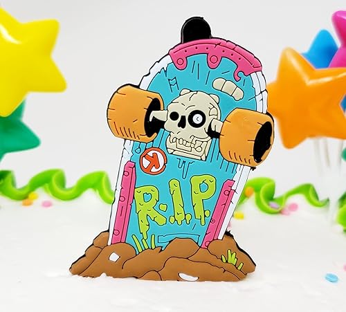 Miniatura 3 de Decoración para pastel de cumpleaños con temática de monopatín (diseño único)