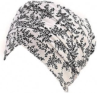 Ulalaza Women's Head Scarf Chemo Cancer Hat Cap Sleep Turban Head Wraps Headwear Traceless Bonnet Cap Night Hat