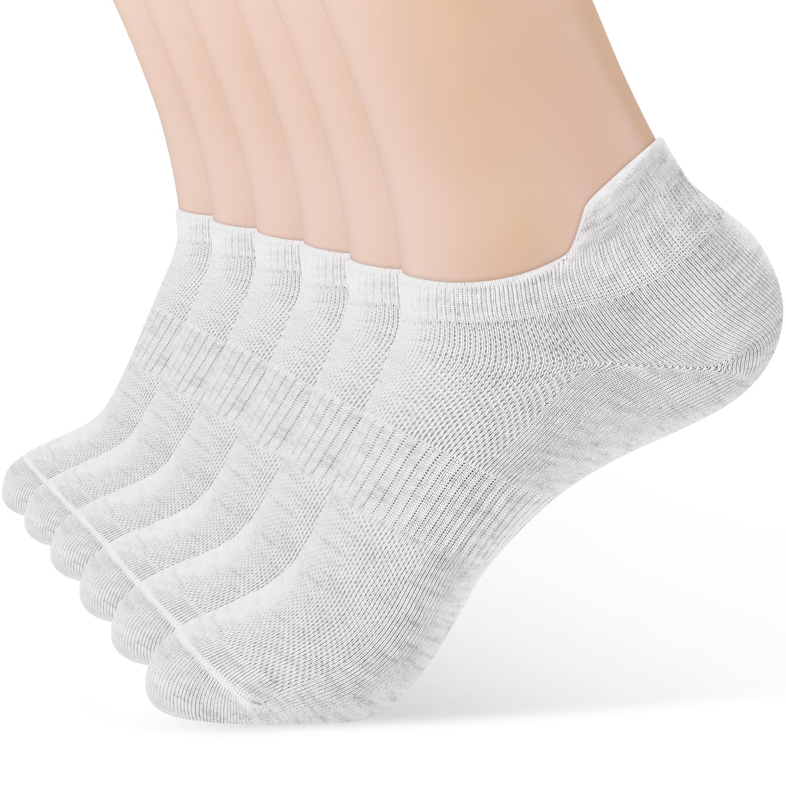 ATBITER Ankle Socks Women/Men 6-12Pairs Thin Low Cut No Show Socks With Tab