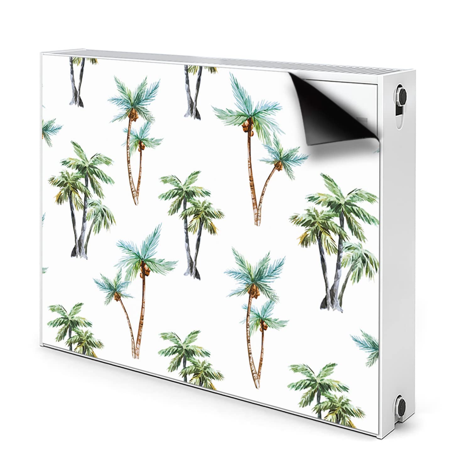 Cache radiateur vert magnétique 100x60cm tapis décoratif cache aeration