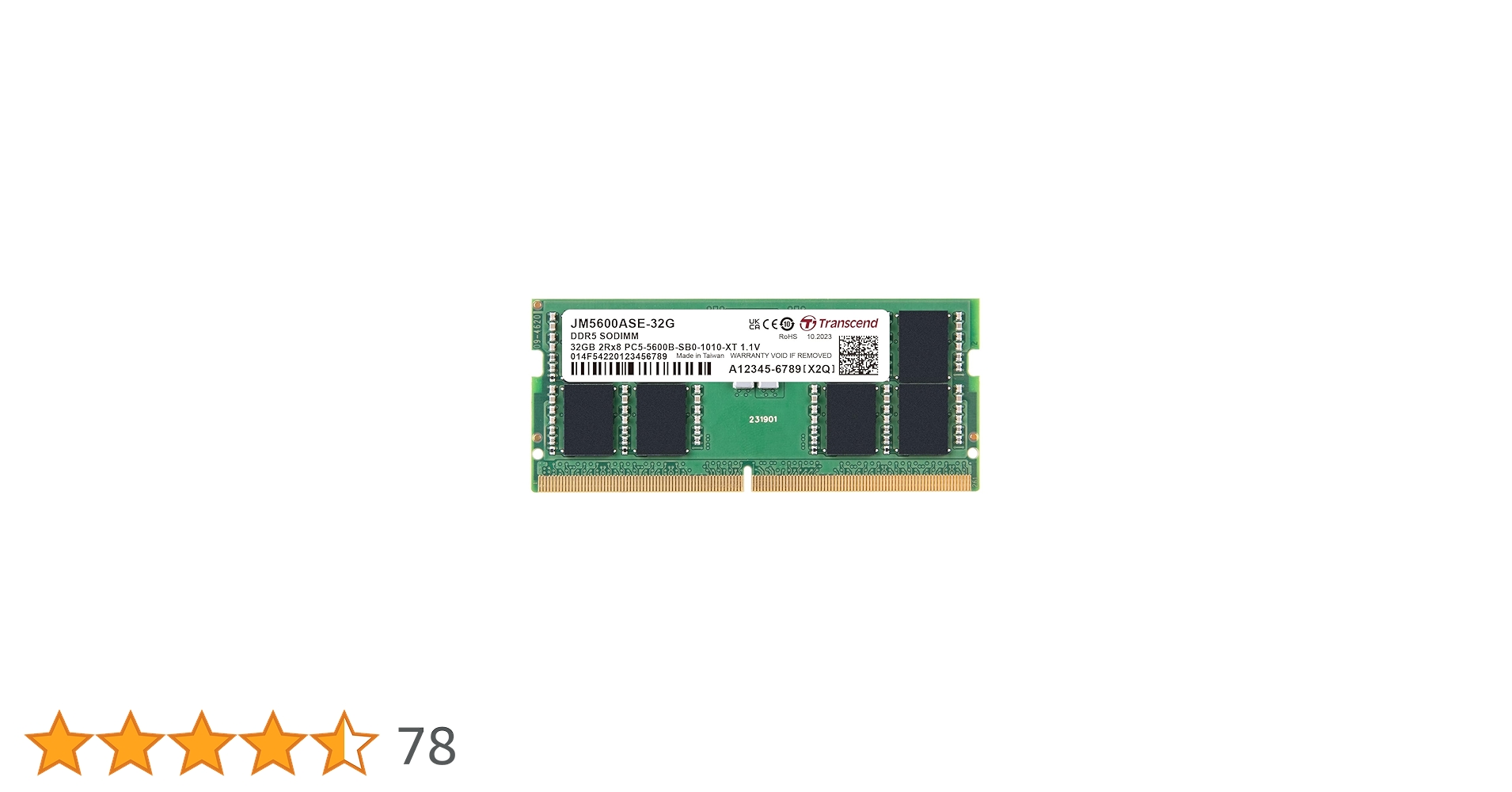 専用出品【ノート用】DDR5-5600 32GB(32GB×1) OEMPCWorld.com: Crucial 32GB DDR5-5600 CCT32G56C46S5.M16B2