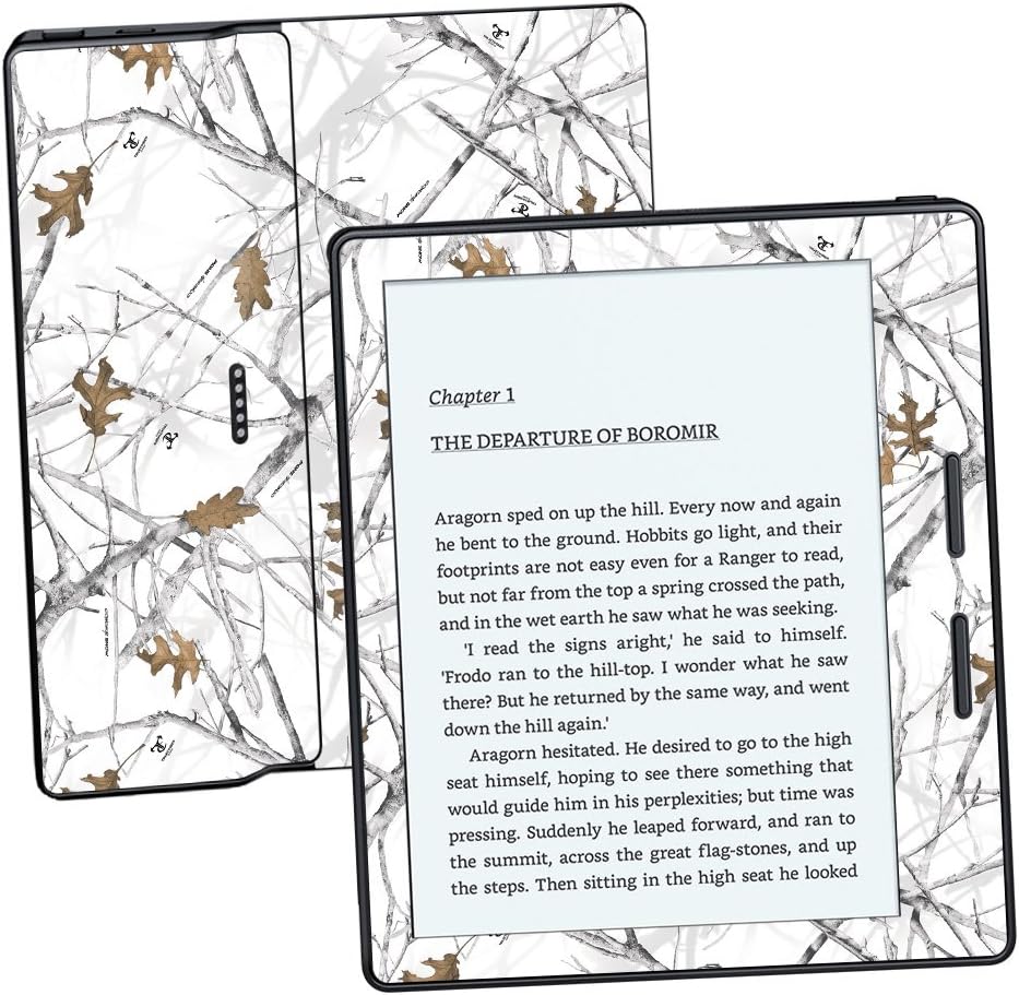 MightySkins Skin Compatible with Amazon Kindle Oasis 6" (8th Gen) - Conceal Snow | Protective, Durable, and Unique Vinyl Decal wrap Cover | Easy to Apply, Remove, and Change Styles | Made in The USA