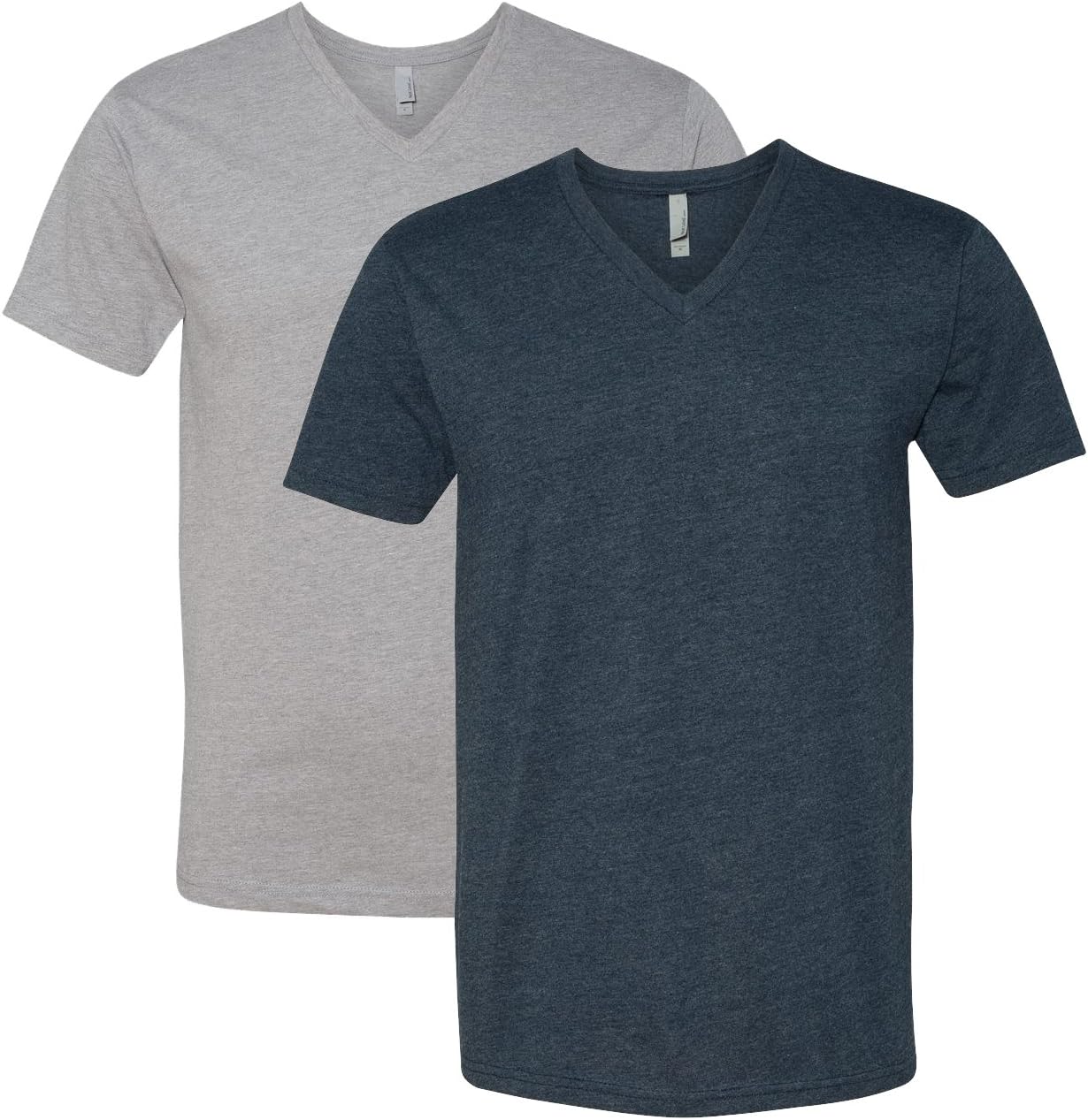 Next Level Apparel 6240 Men's Premium V-Neck T-Shirt - 60% Cotton 40% Polyester (Color: Purple, Size Large)