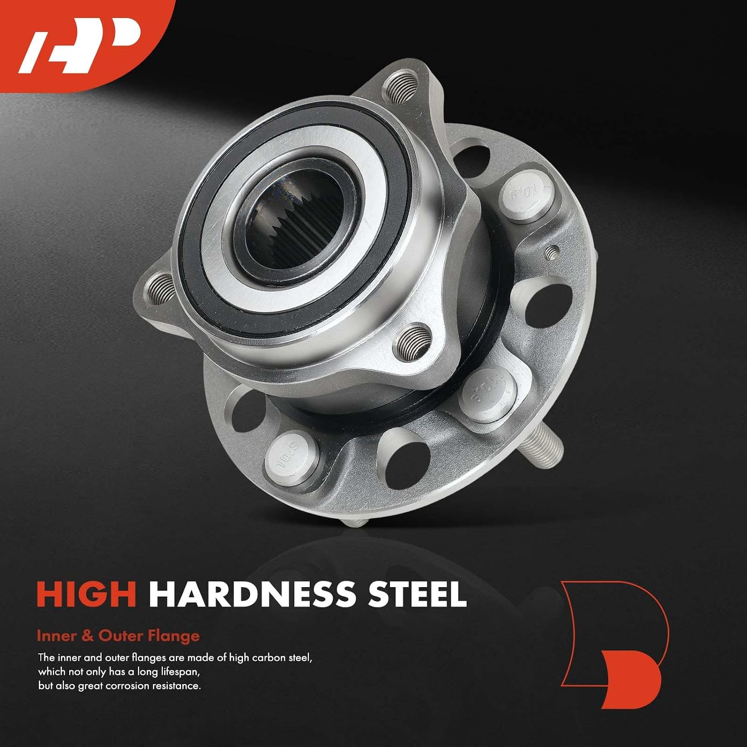 A-Premium 2 x Rear Wheel Bearing and Hub Assembly with ABS & 5-Lug Compatible with Kia Sportage 2022, K5 2021-2022 & Hyundai Tucson 2022-2024