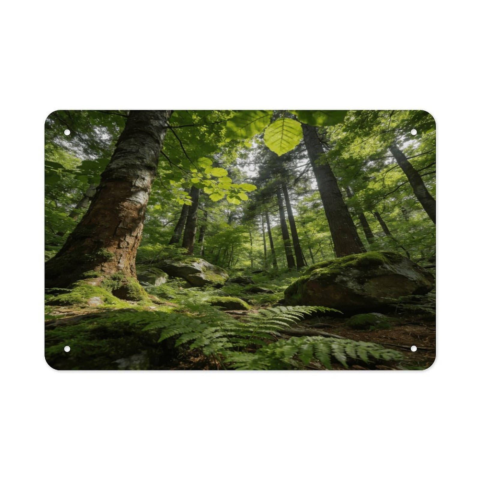 Fodpand Style Forest Wall Art Metal Tin Signs Bar Metal Tin Sign Wall Decor For Home Living Room Bedroom Toilet Hotel Halloween Decor Gifts 7.9X 11.8 Inch