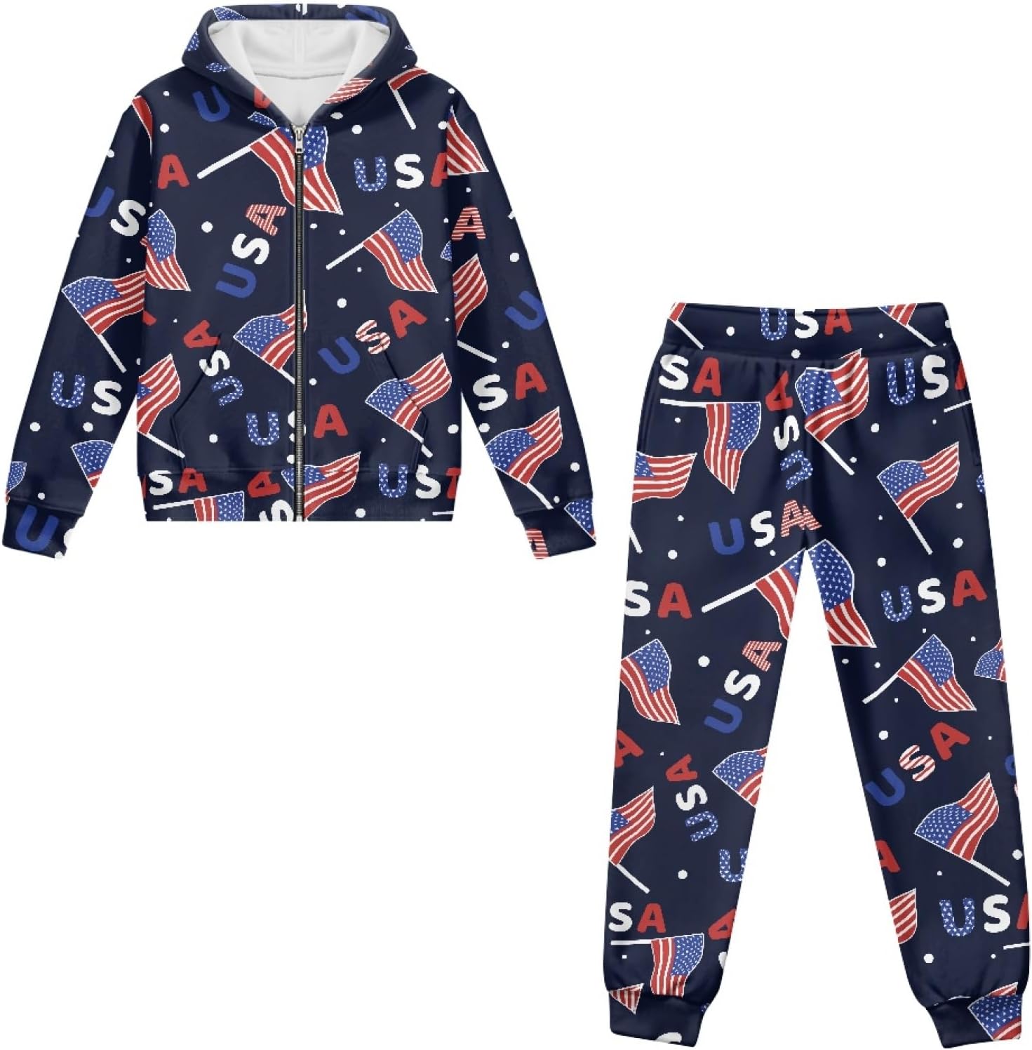 HUIACONG Girls Sweat Suit for Boys Sweat Set for Kids Children Sweatsuits